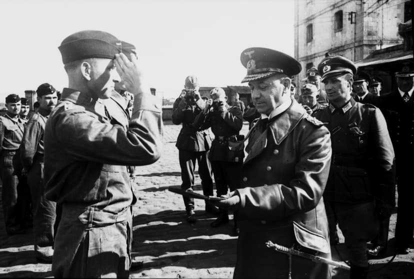 Kretschmer receiving his Knight's Cross