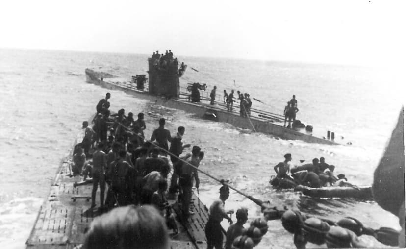 uboat in sea