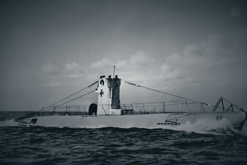uboat in sea