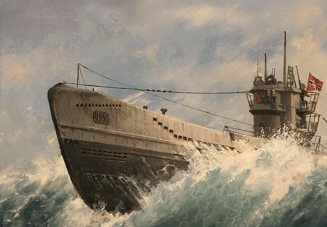 uboat in sea