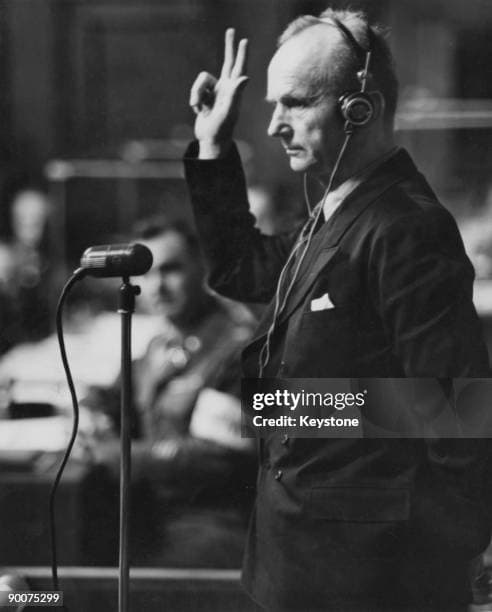 Karl Dönitz during the Nuremberg Trials